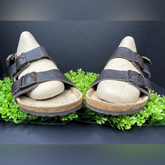 Birkenstocks leather Brown Double Strap Sandals size 42 M (regular-wide) unisex - Picture 10 of 13